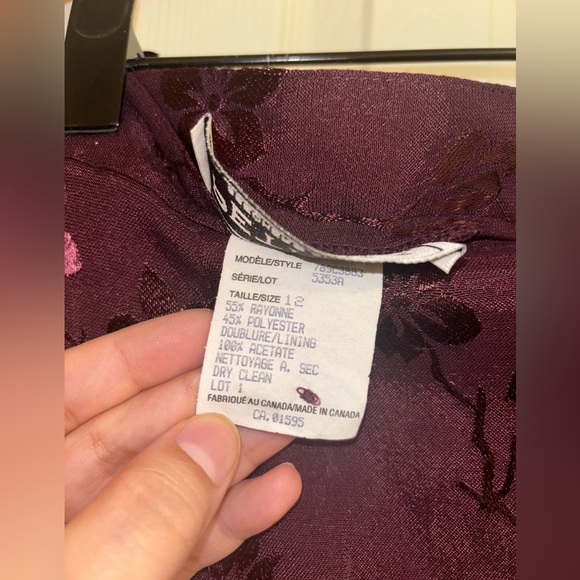 Vintage Dark purple mini skirt from Petites Beechers Brook - Picture 5 of 8